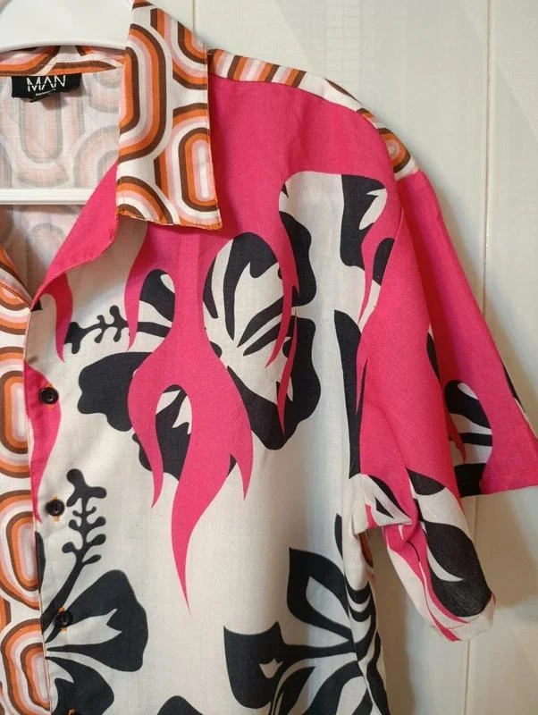 Vintage 70s print shirt R854 – photo 4
